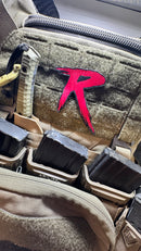 RAID Magazin "R" - Roter Gewebter Patch